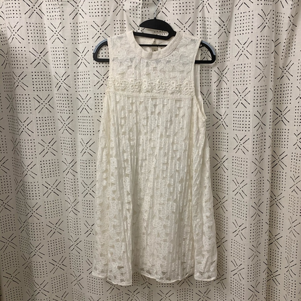 Moon river white swing dress